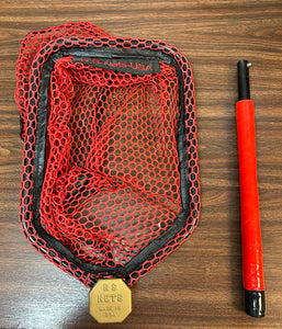 RS Nets USA - Yaker Net w/ 16" foam covered handle Red