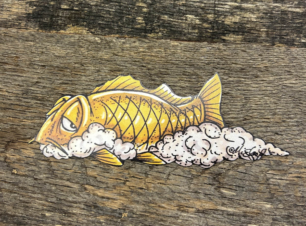 "Slurp" the Carp Decal Fishing Complete Inc