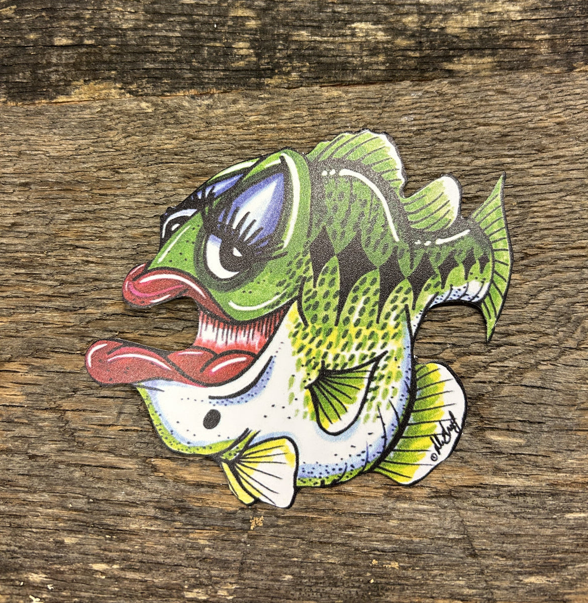 Rosie (Largemouth Bass) Decal Fishing Complete Inc