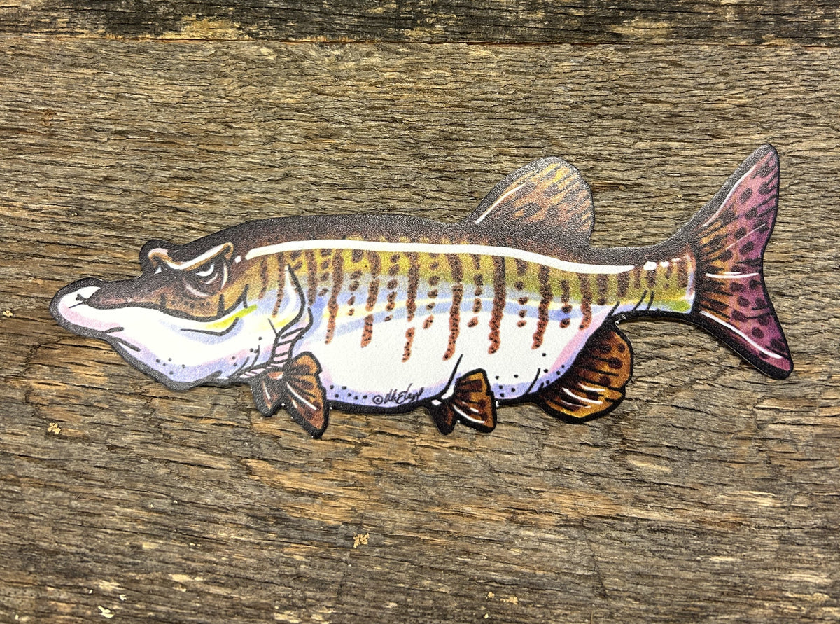 Spinecrusher (Muskellunge) Decal Fishing Complete Inc