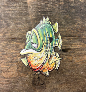 "Gill" the Bluegill Decal