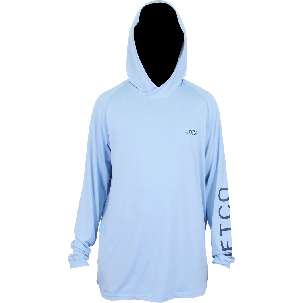 SAMURAI 2 HEATHERED LS PERFORMANCE HOODIE from AFTCO