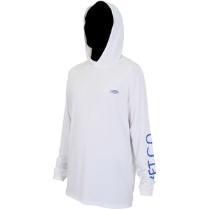 SAMURAI 2 HEATHERED LS PERFORMANCE HOODIE from AFTCO