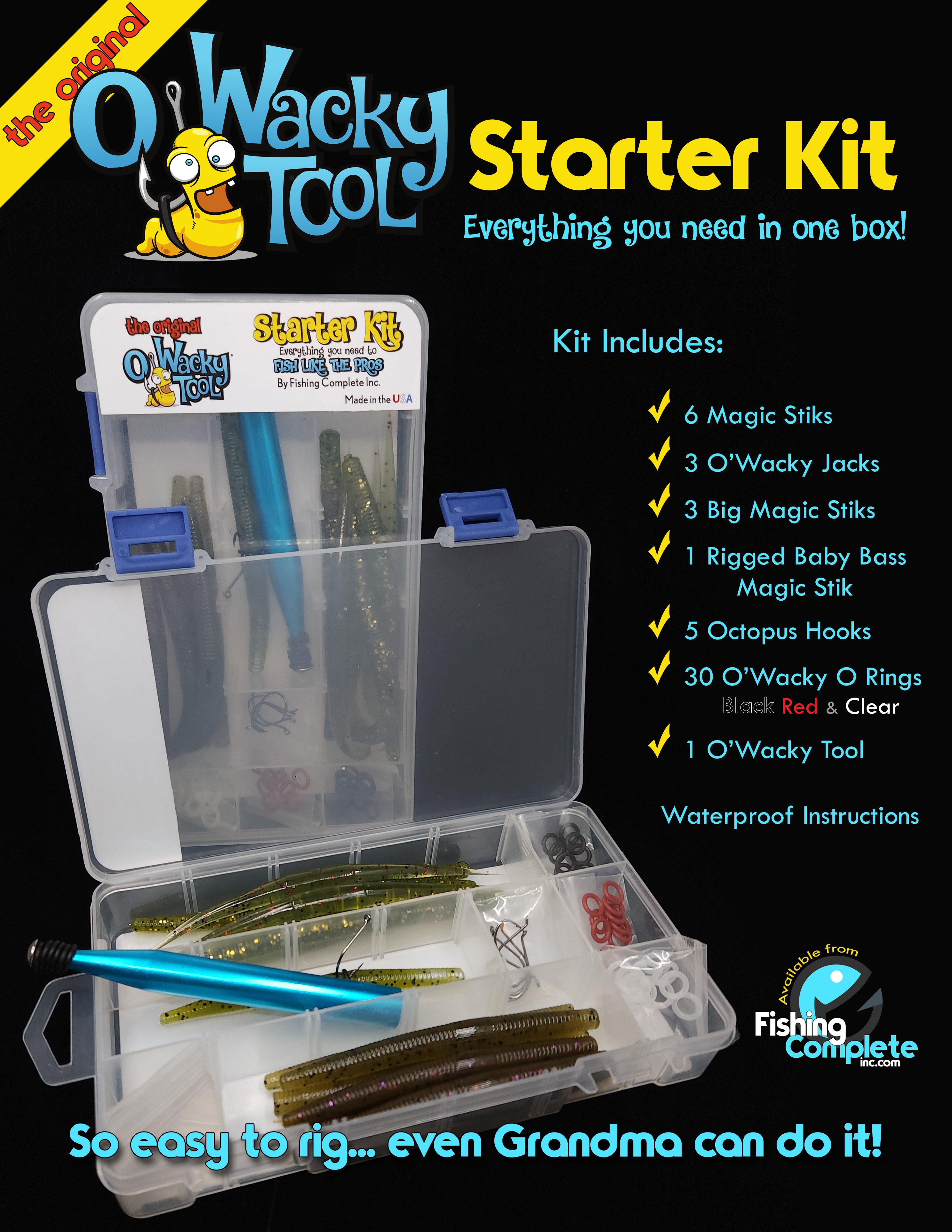 The Original O-Wacky Tool Wacky Style Fishing Kit – Fishing
